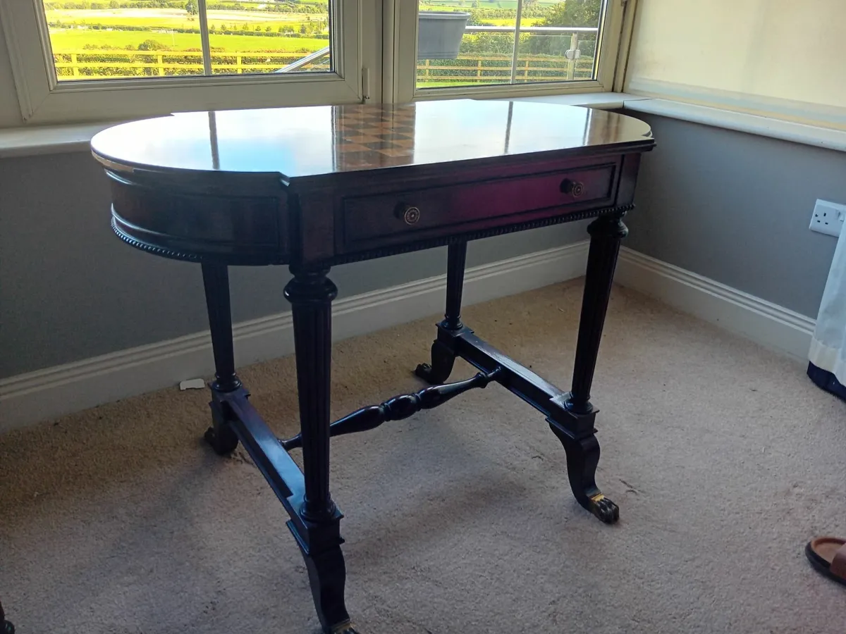 antique style chess table - Image 4