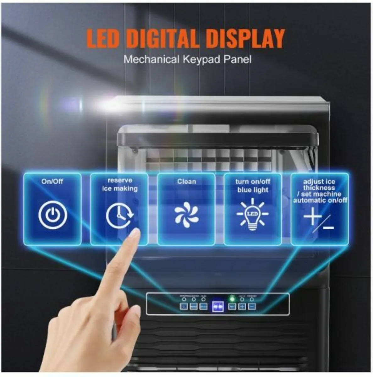 Commercial Ice Maker Freestanding Cabinet Machine - Image 3