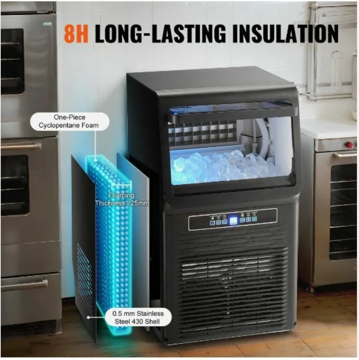 Commercial Ice Maker Freestanding Cabinet Machine - Image 4