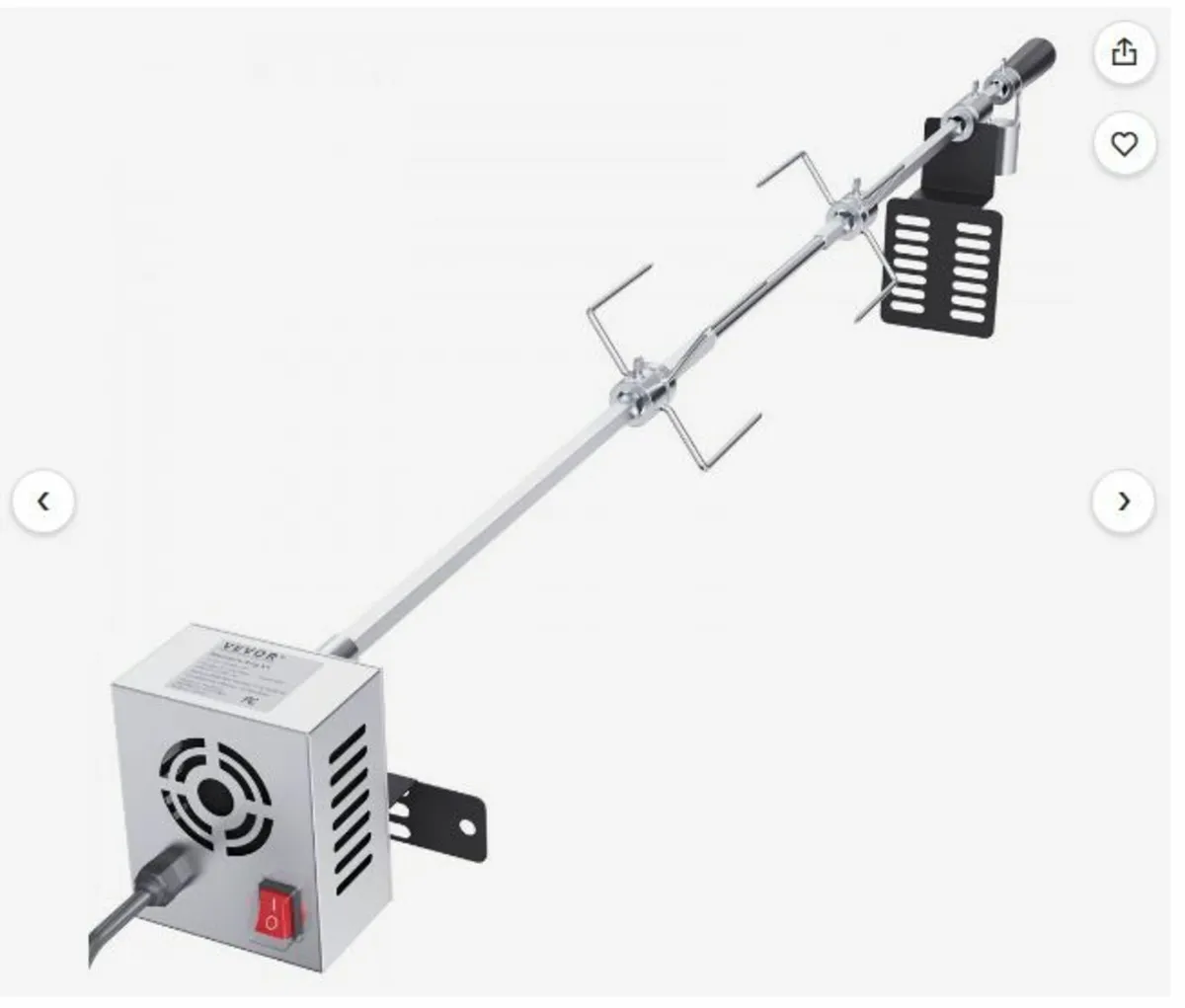 Universal Grill Rotisserie Kit BBQ Roaster - Image 1
