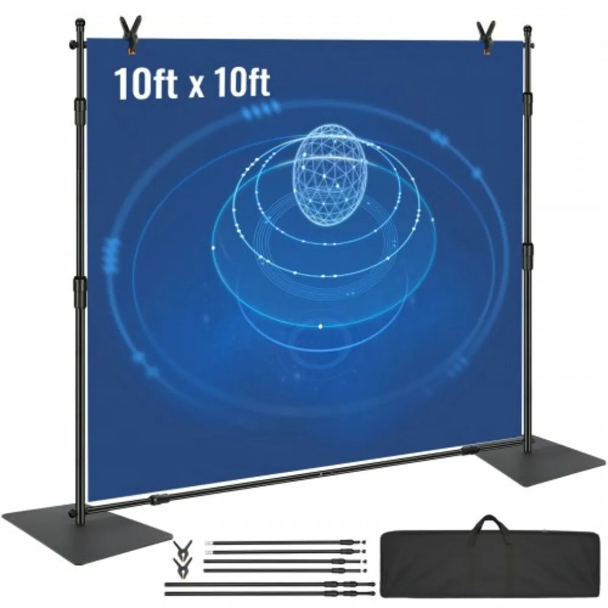 10ft x 10ft Pipe and Drape Kit, Heavy Duty Backdro - Image 1