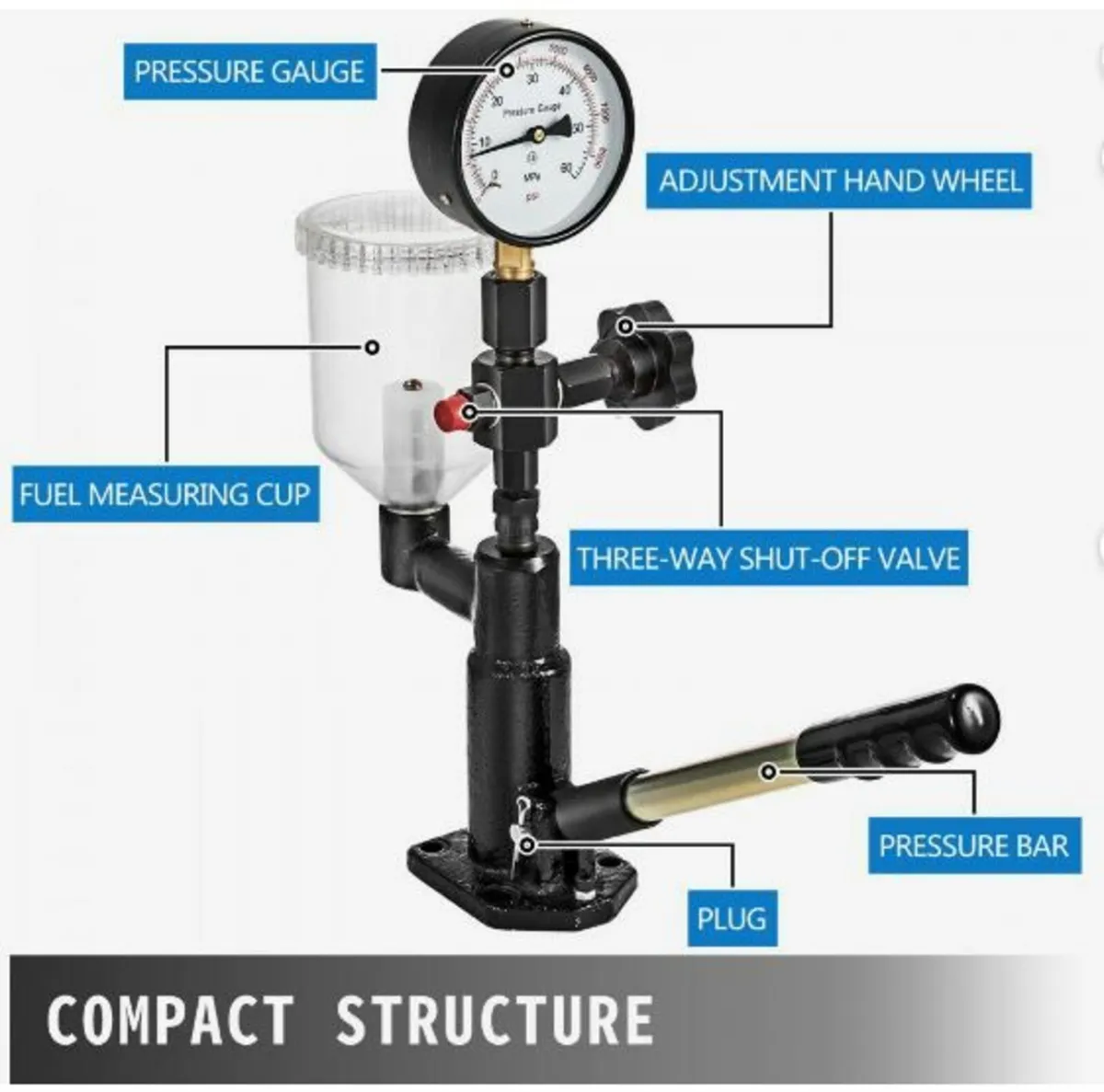 Diesel Injector Nozzle Pressure Tester, Fuel Inje - Image 2