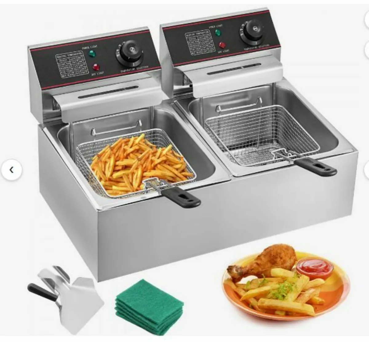 Commercial Deep Fryer 12L Electric Fryer 5000W - Image 1