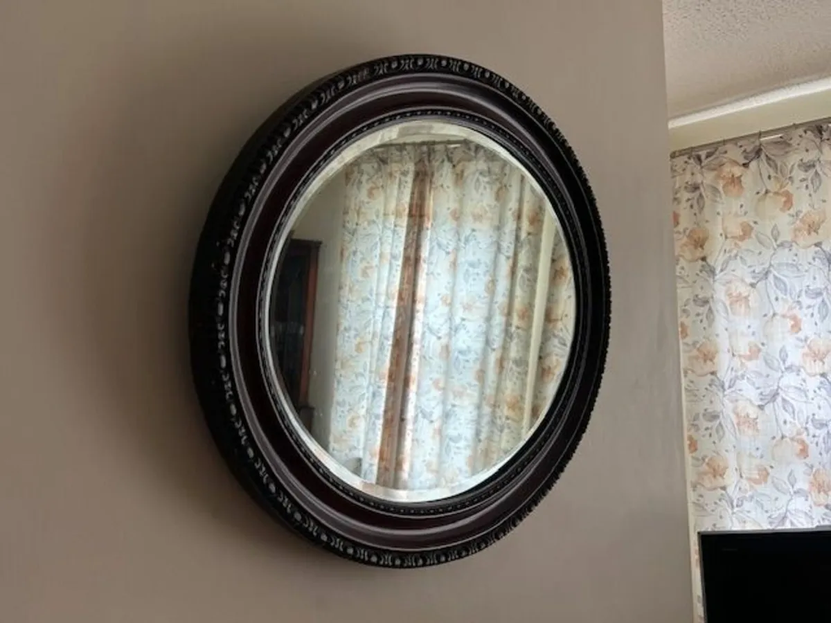 Wooden-Framed Wall Mirror - Image 2