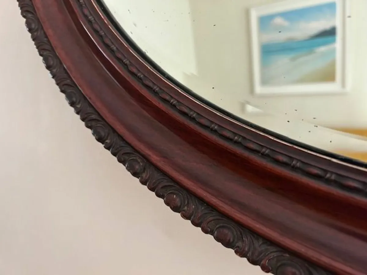 Wooden-Framed Wall Mirror - Image 3