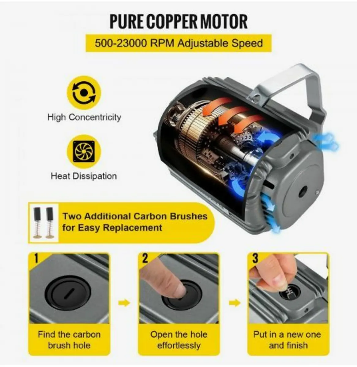 Flex Shaft Grinder 780W Rotary Tool - Image 2