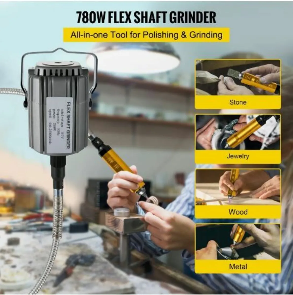 Flex Shaft Grinder 780W Rotary Tool - Image 3