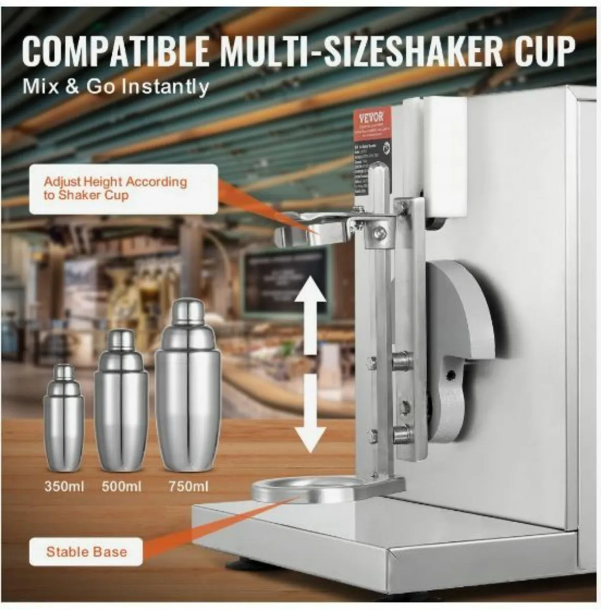 Milkshake Maker Machine 120W Electric - Image 2