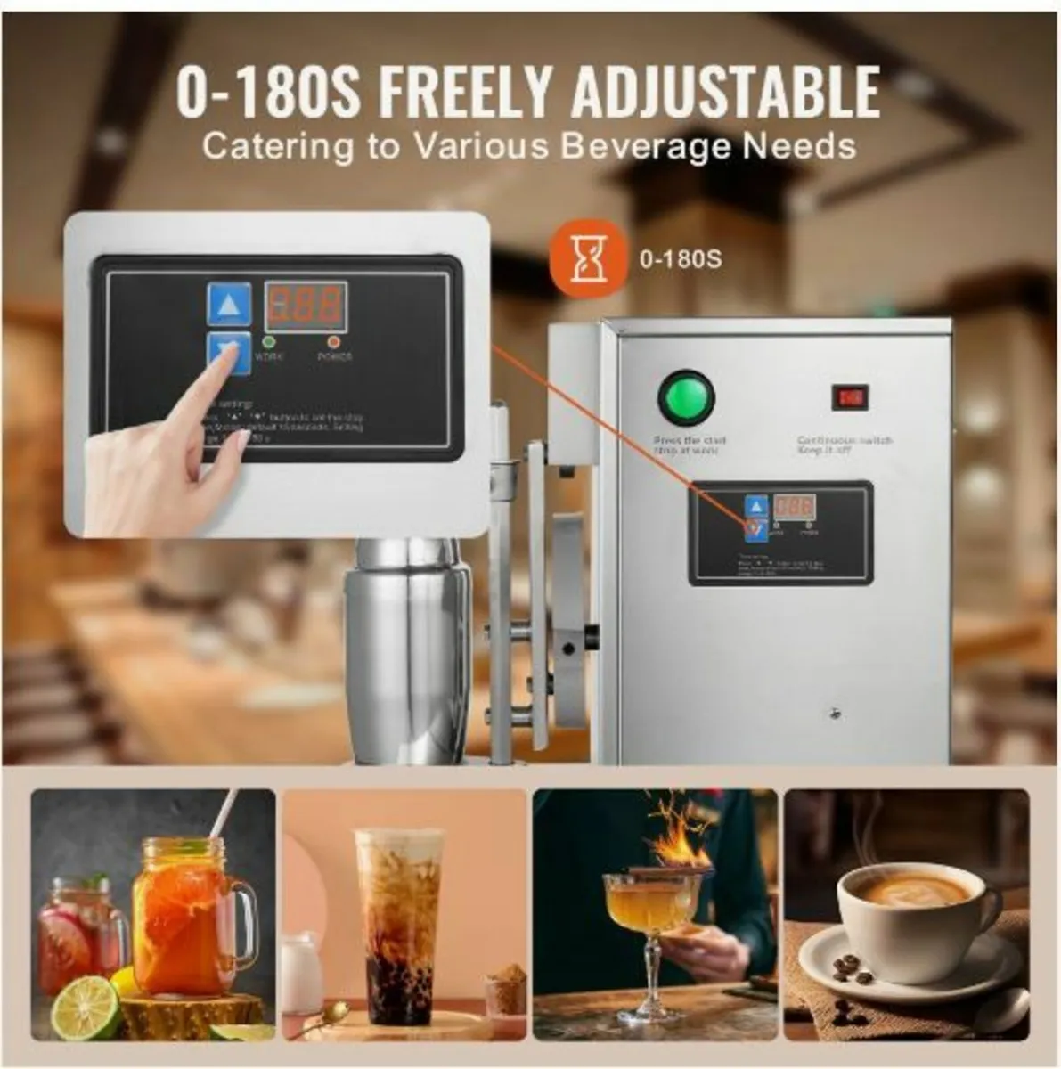 Milkshake Maker Machine 120W Electric - Image 3