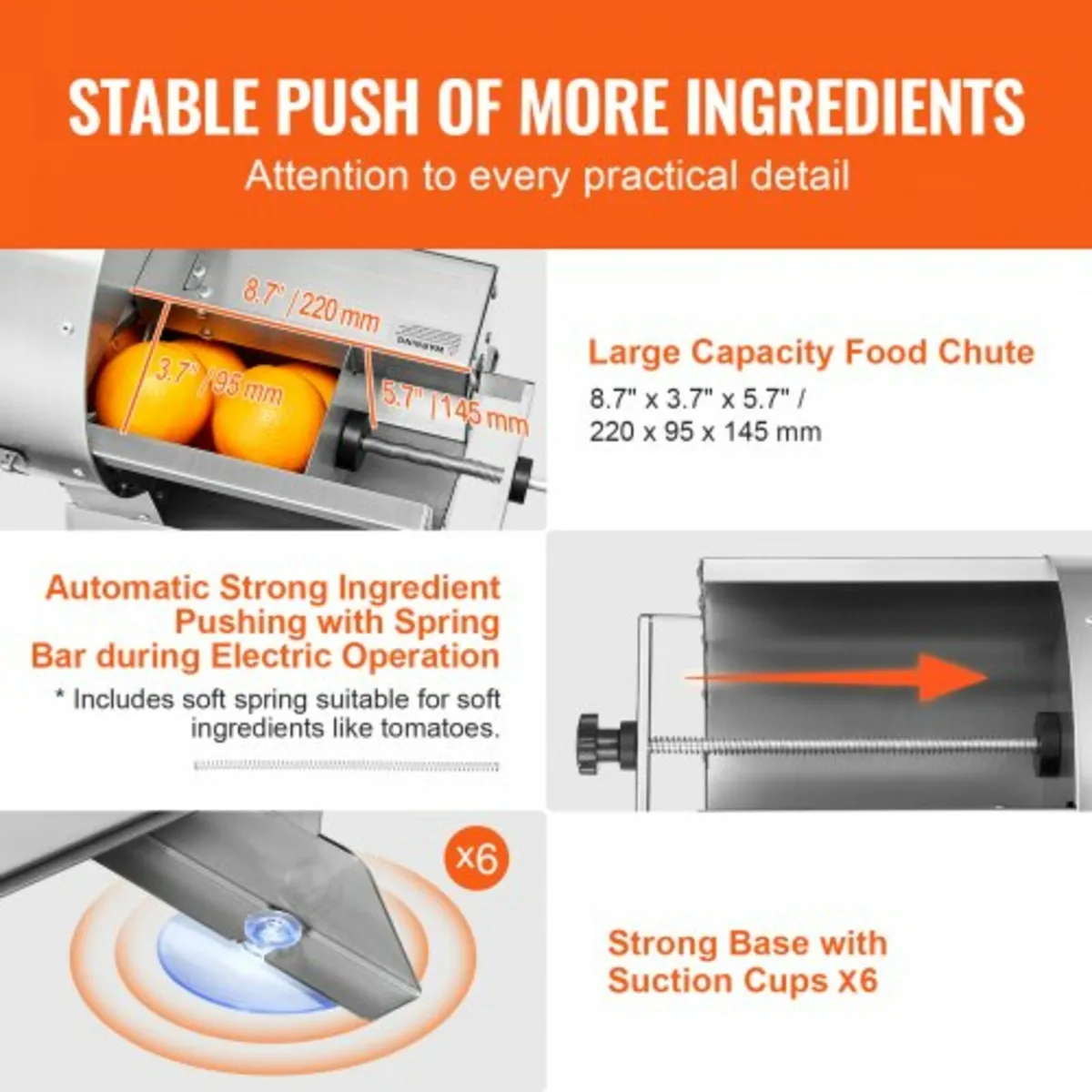 Electric Vegetable Slicer, 0-0.5"/0-12mm Thickness - Image 4