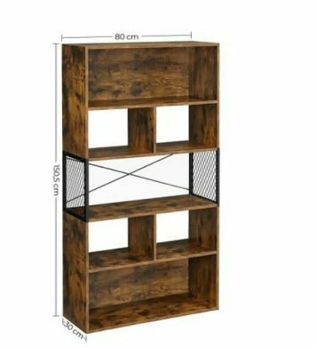 New 5 Tier Industrial Style Bookcase - FREE P&P - Image 3