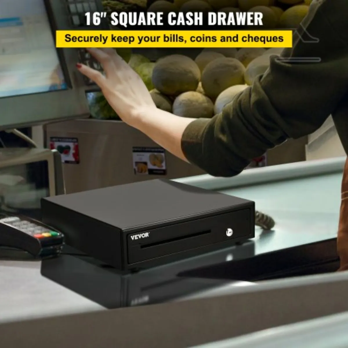 Cash Register Drawer, 16" 12 V, for POS System wit - Image 2