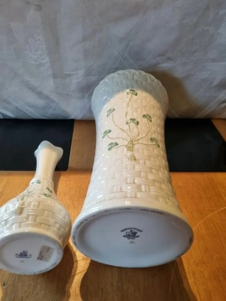 Belleek two vases - Image 4