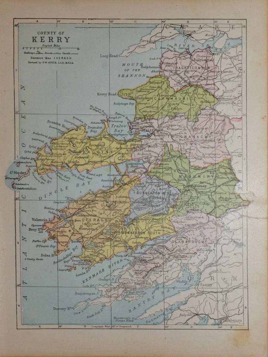 County Kerry 1905 Antique Map - Image 2