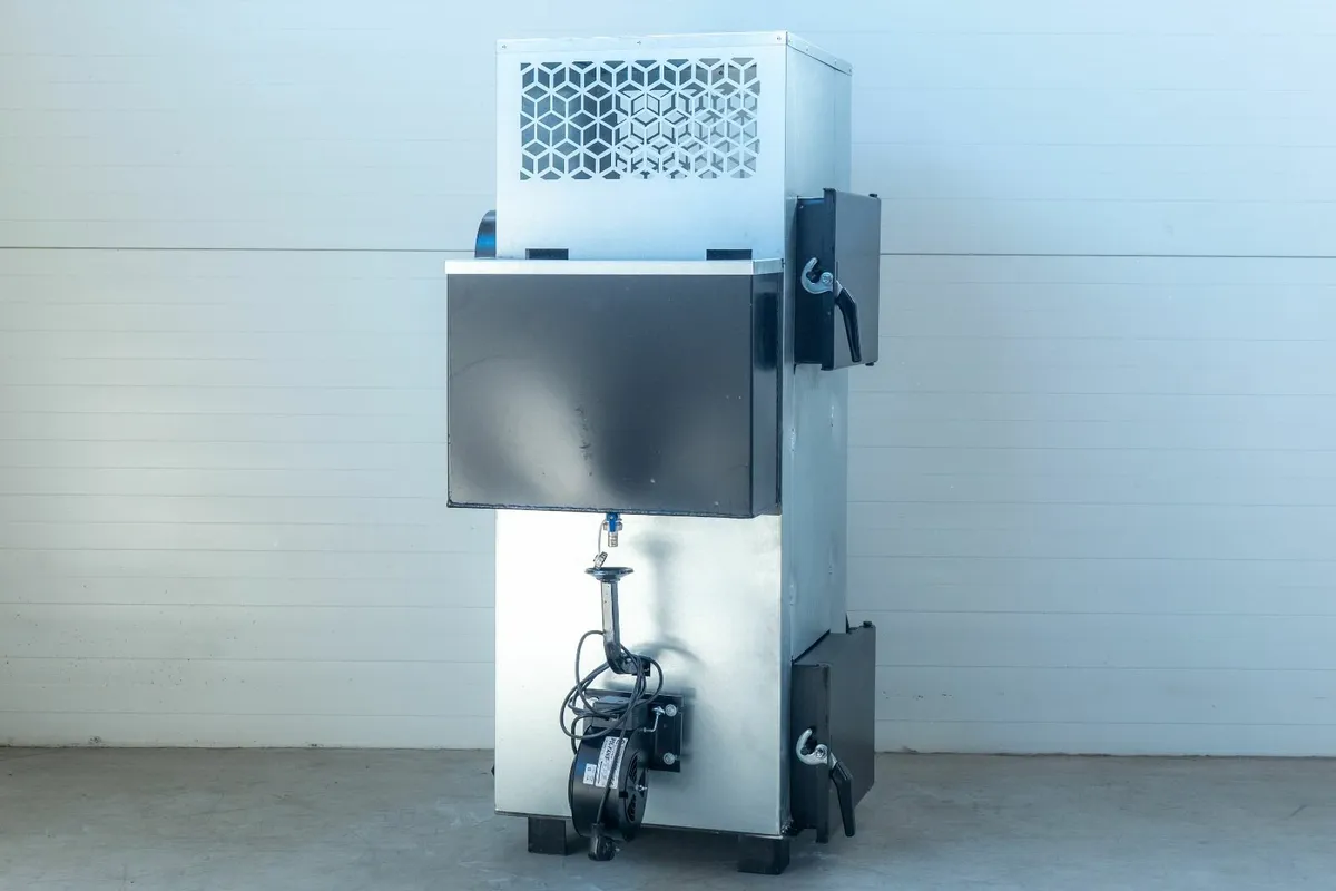 NG30 kw air heater (up to 400 m2) for usedoil+wood - Image 3