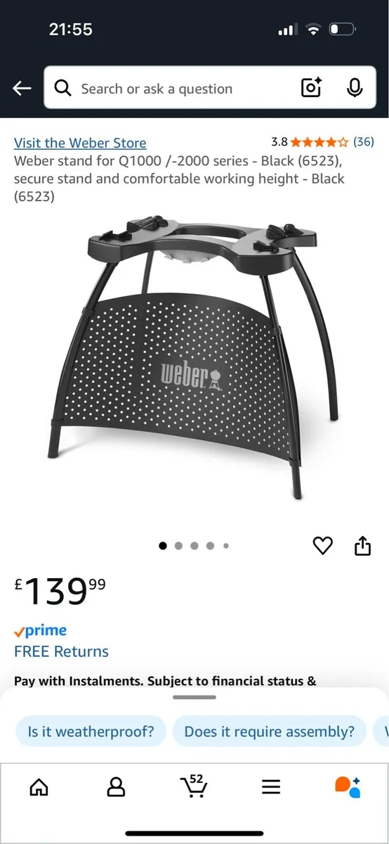 Weber BBQ Stand