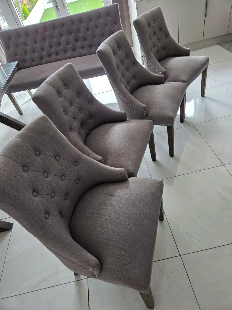 Dining chair and bench - Image 2