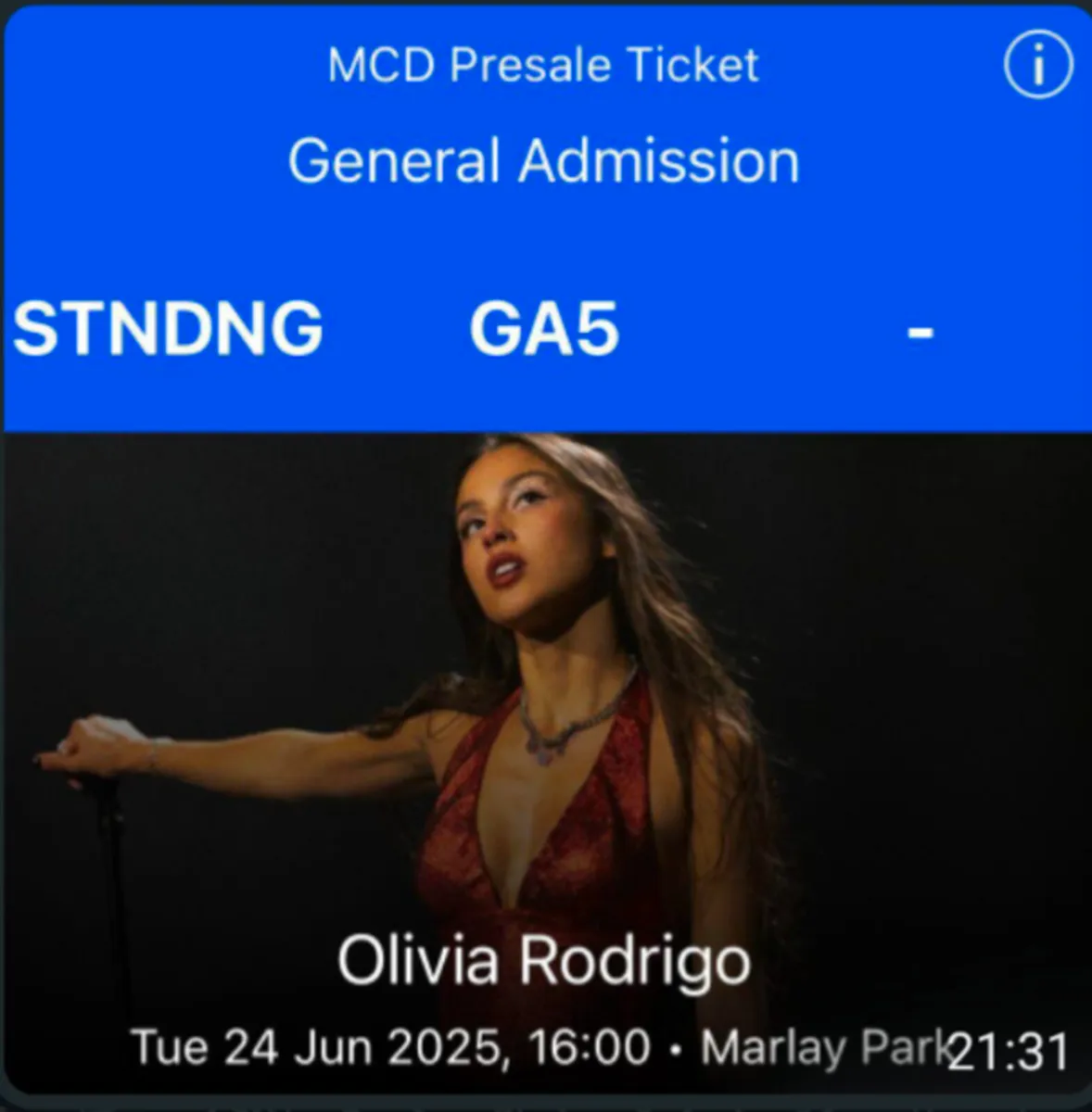 Olivia Rodrigo tickets, Marlay Park