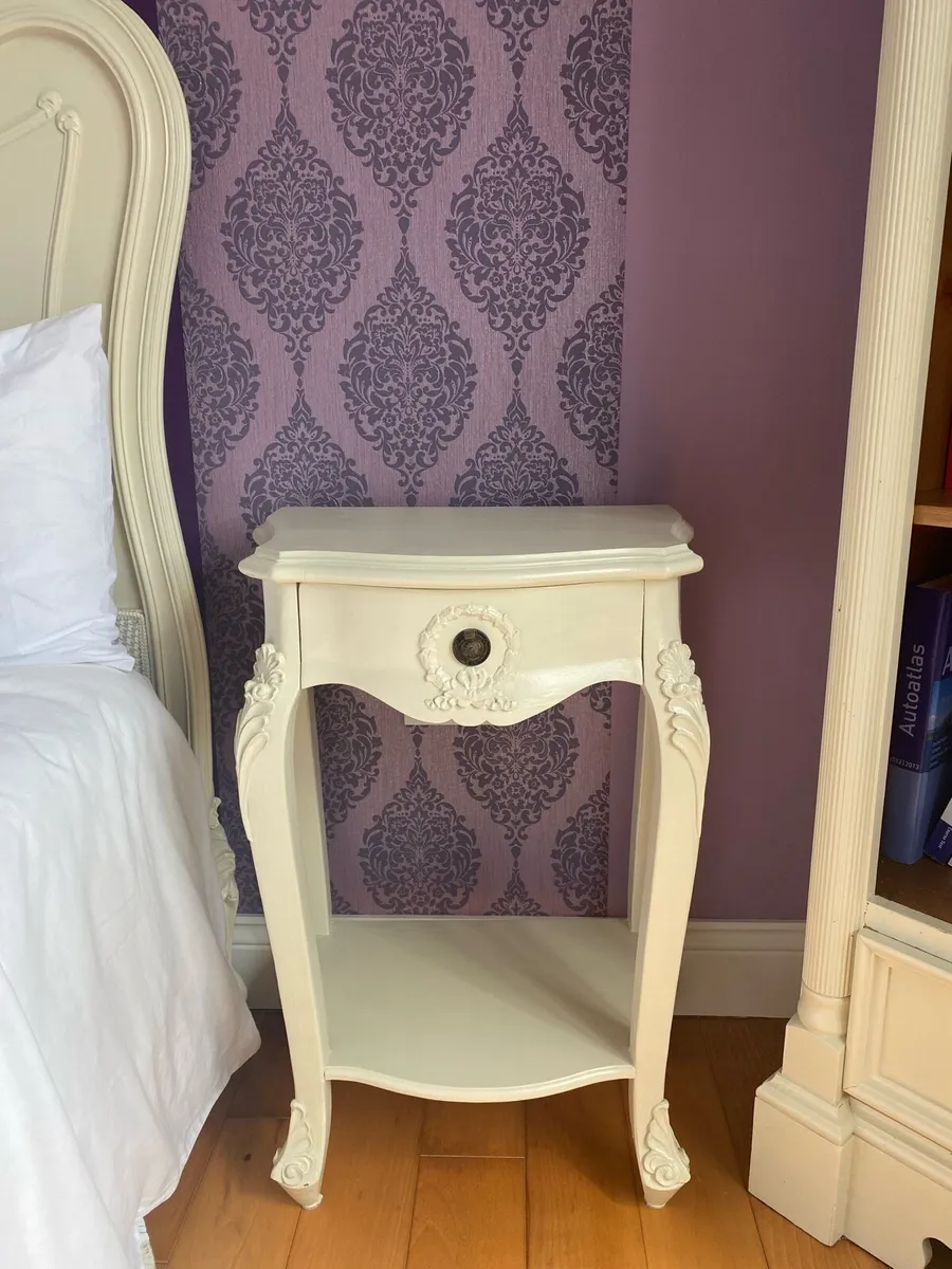 Antique Wooden Bedside Locker - Image 1