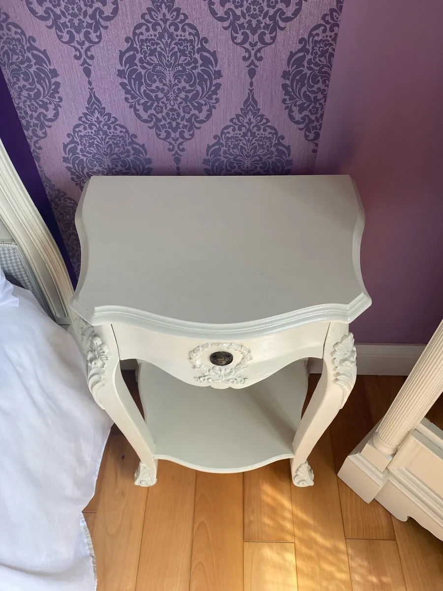 Antique Wooden Bedside Locker - Image 2