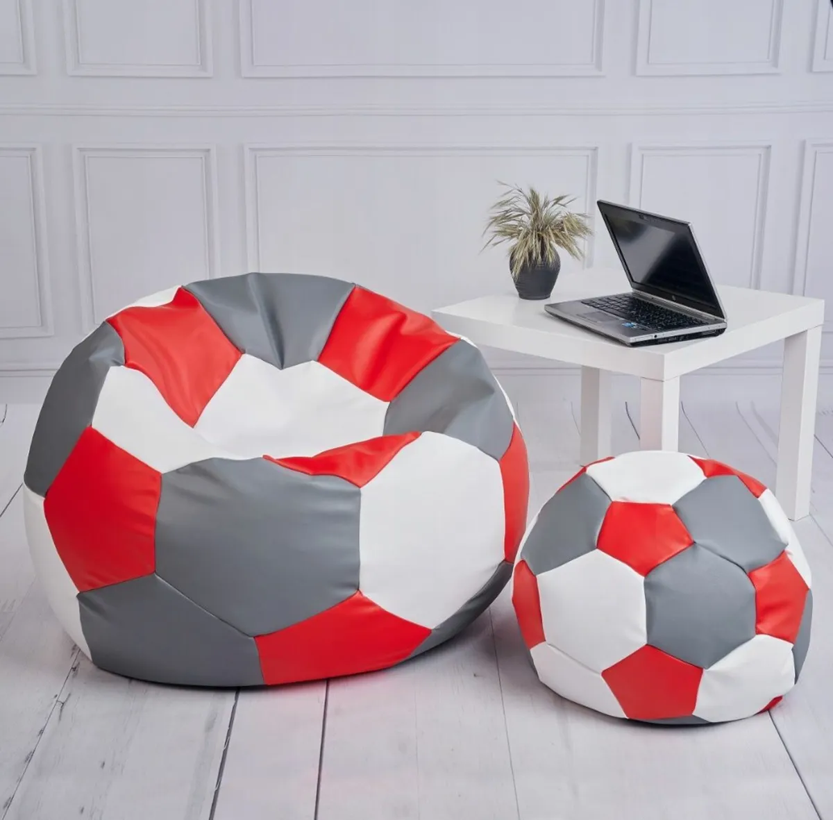 Bean Bag Poufee Football Chair Cushion Seat - Image 2