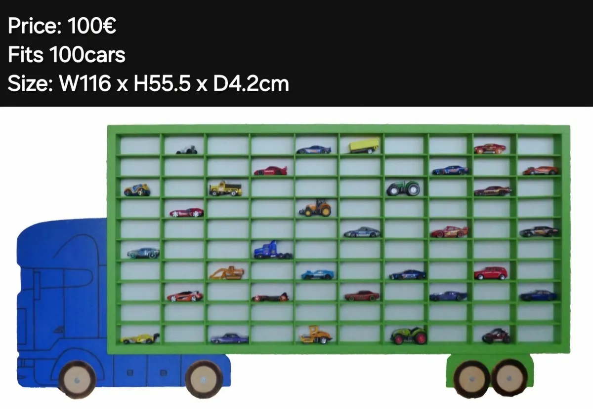 Cars Shelf Cabinet Display Organizer Hot Wheels - Image 2