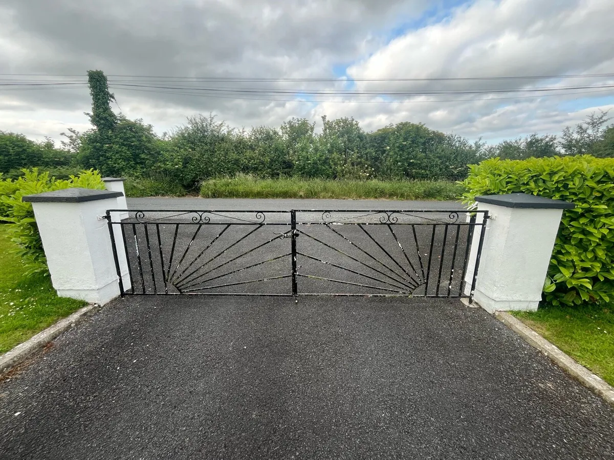 Wrought Iron “Sunshine” Driveway Gates - Image 1
