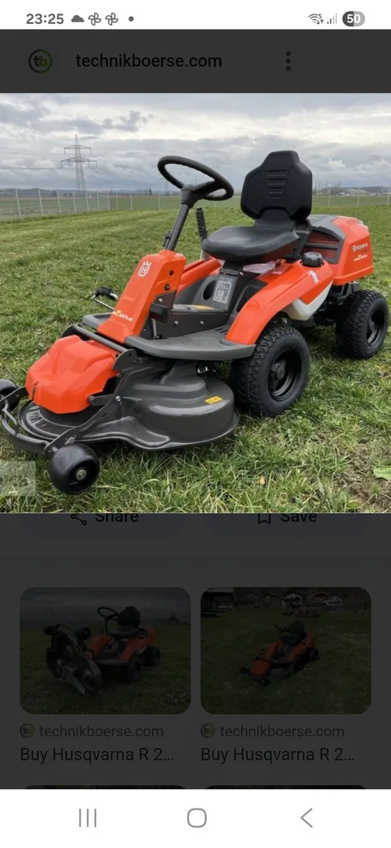 Rider mower