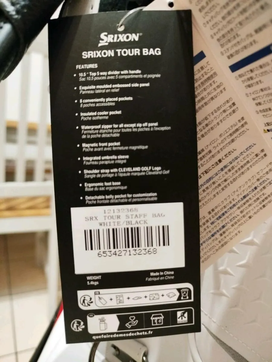 Srixon Tour Staff golf bag - Image 4