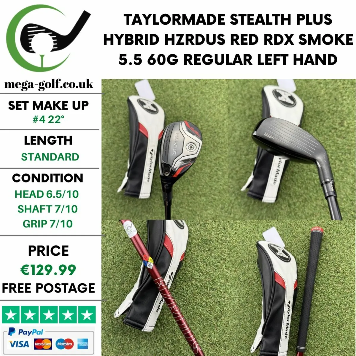 TAYLORMADE STEALTH PLUS HYBRID / #4 22° / REGULAR - Image 1