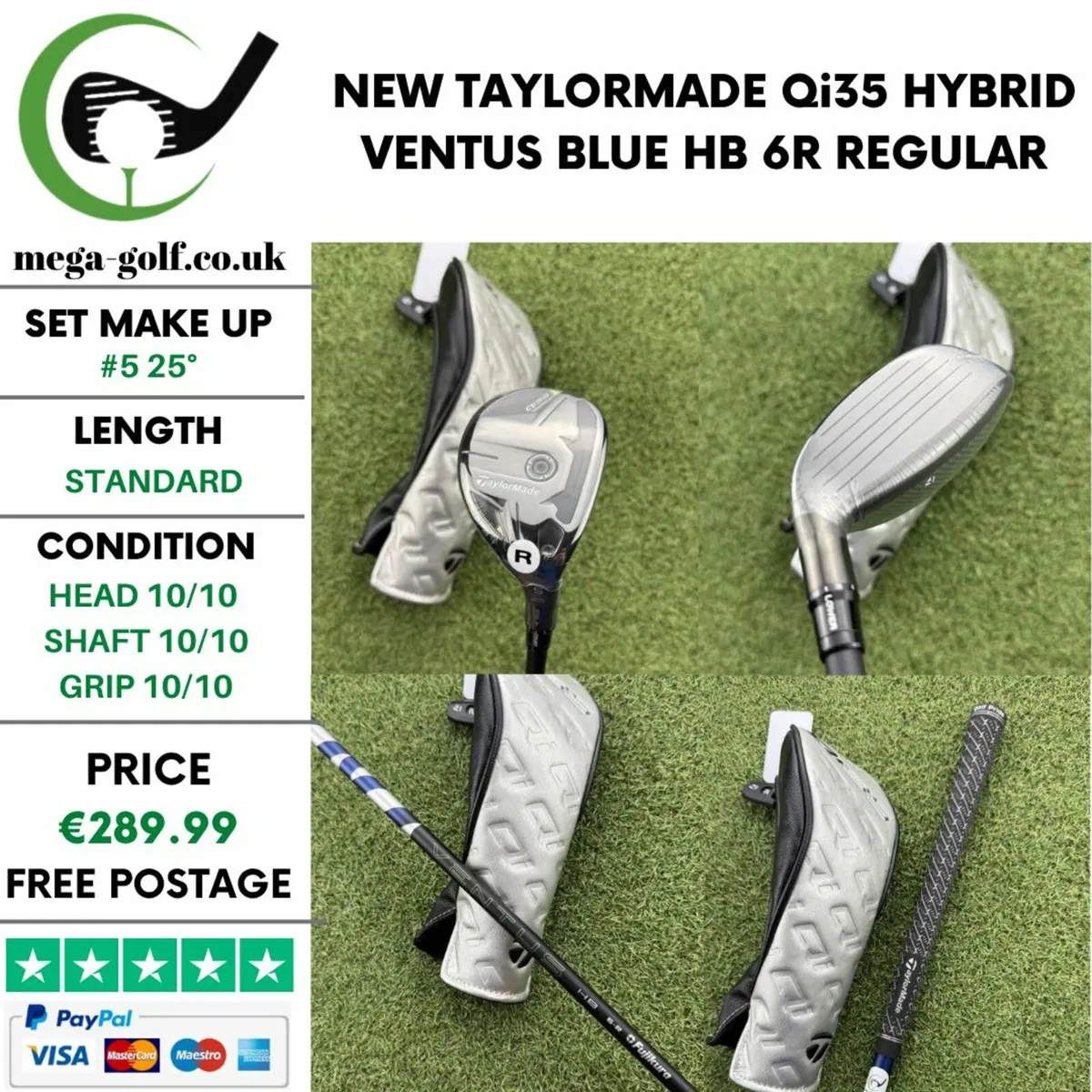 NEW TAYLORMADE Qi35 HYBRID / #5 25° / REGULAR - Image 1