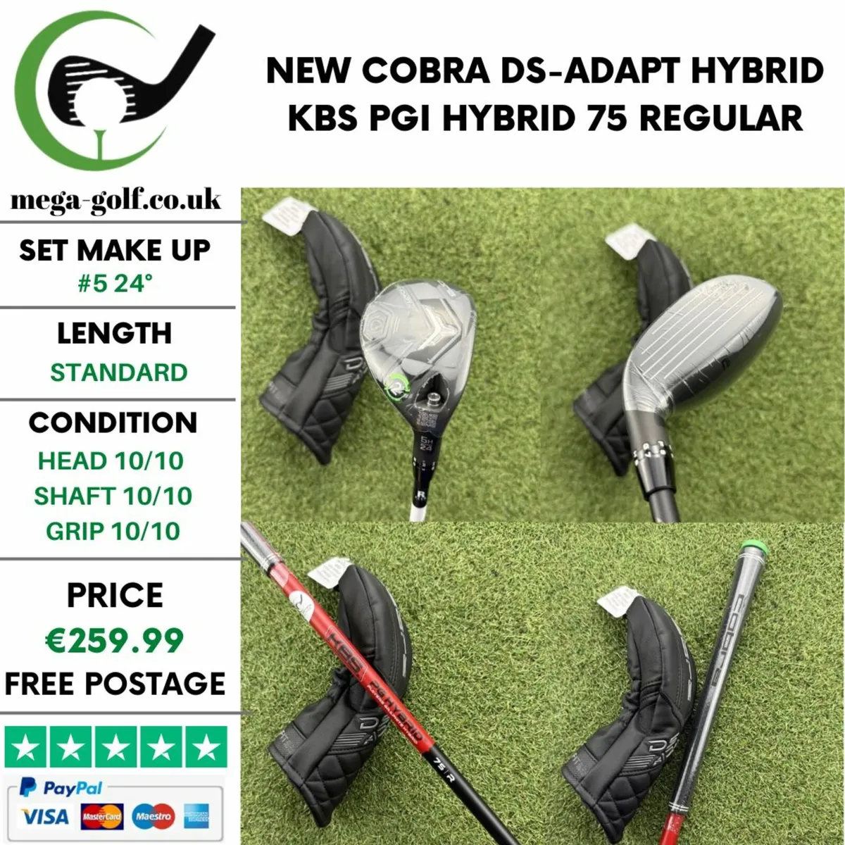 NEW COBRA DS-ADAPT HYBRID / #5 24° / REGULAR - Image 1