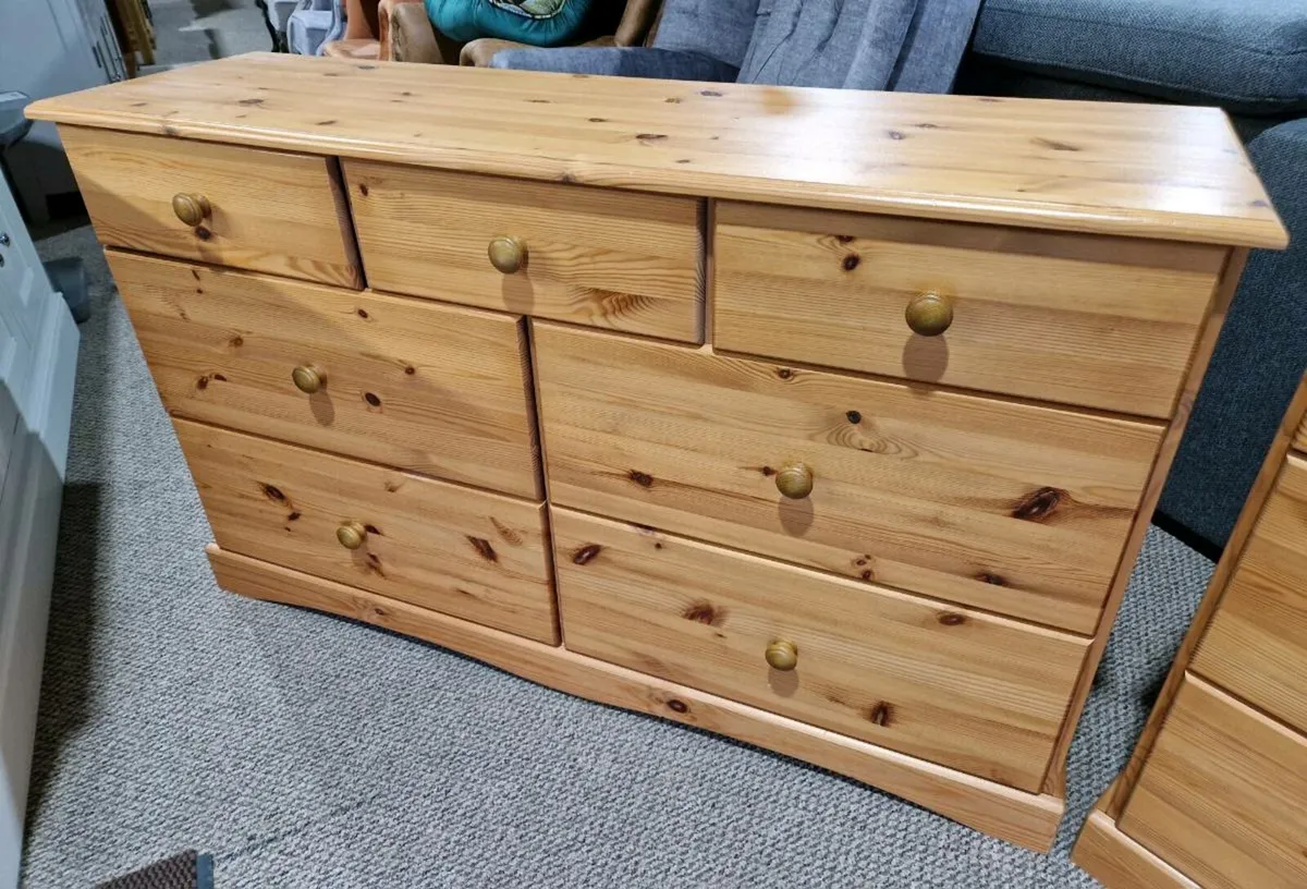 x2 Solid wood wide chests - Image 3