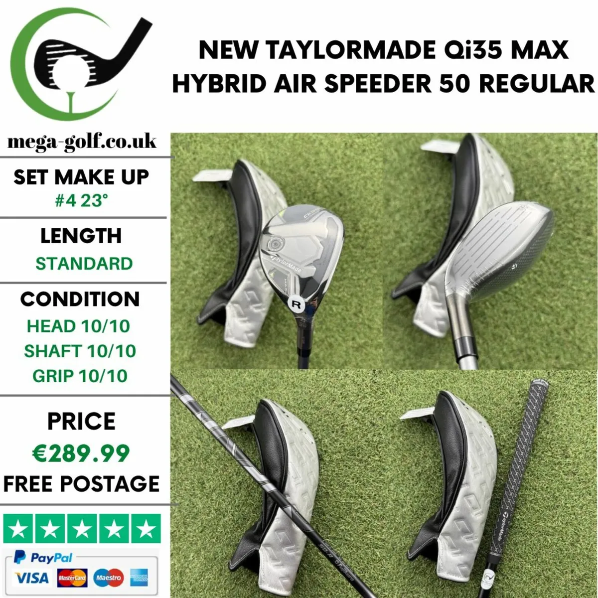 NEW TAYLORMADE Qi35 MAX HYBRID / #4 23° / REGULAR - Image 1