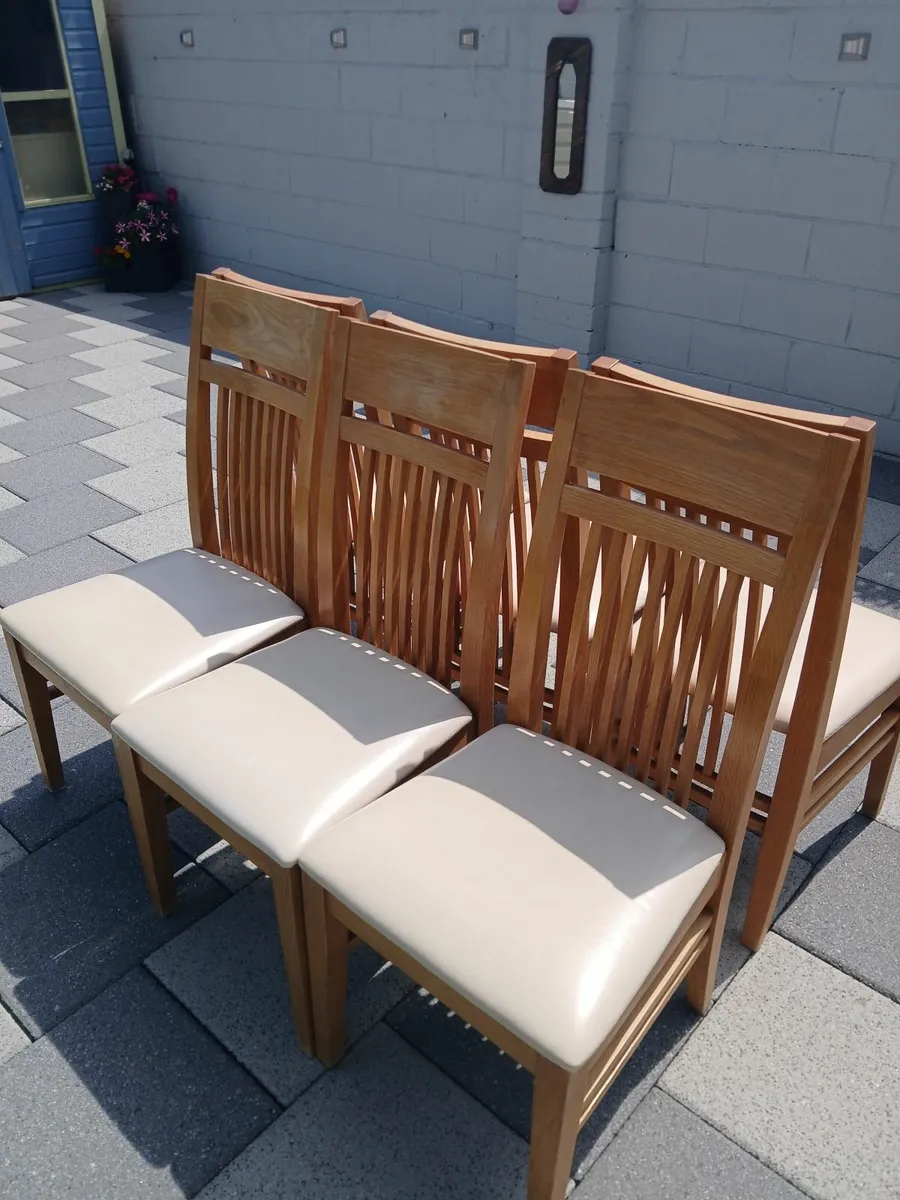 6 x kitchen chairs for sale - Image 2