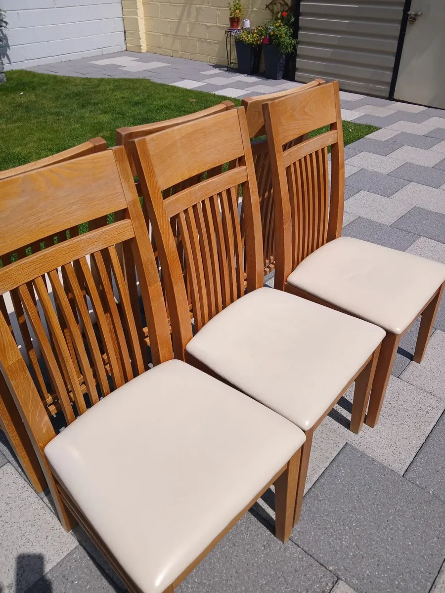 6 x kitchen chairs for sale - Image 3
