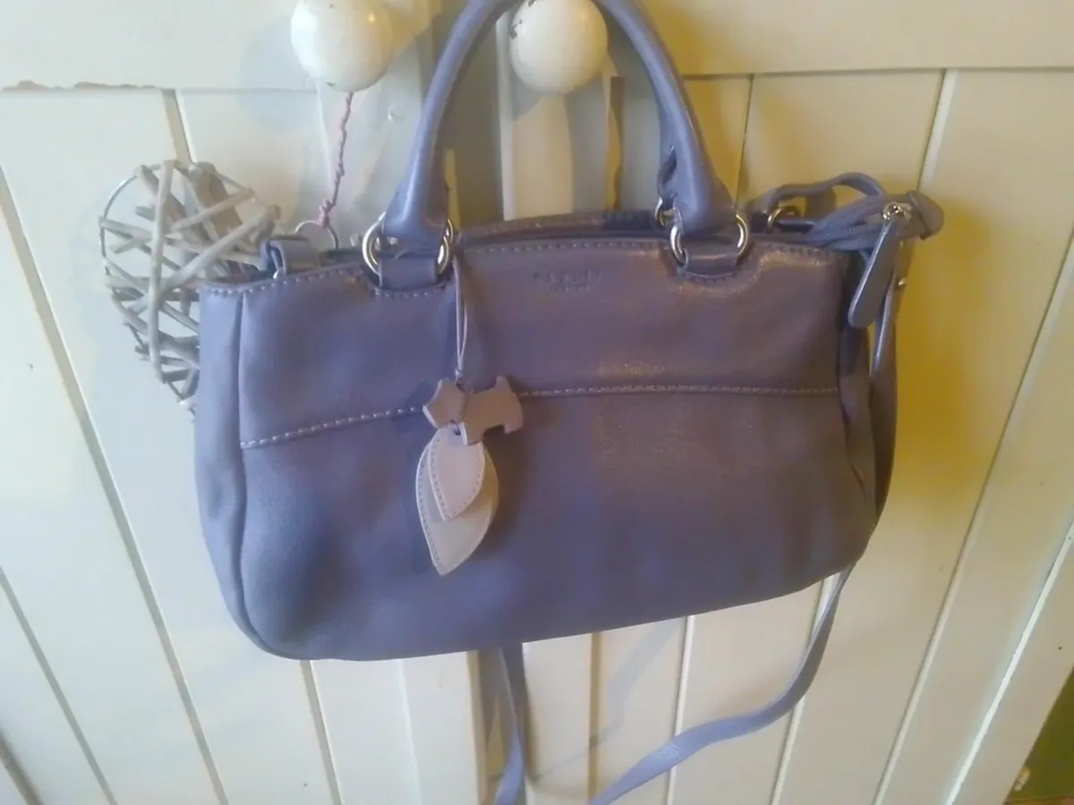 RADLEY PURPLE LEATHER CROSSBODY BAG AS NEW - Image 4