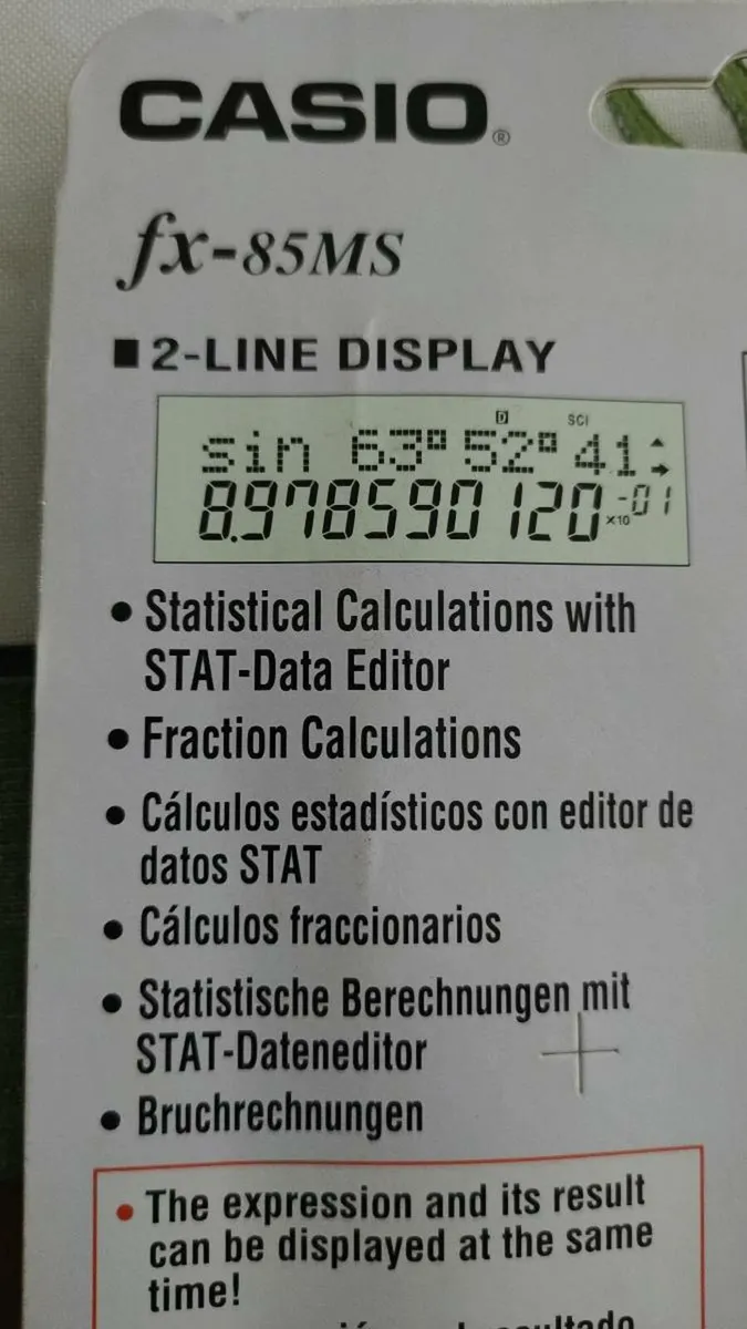 Casio fx-85MS Calculator - Image 4