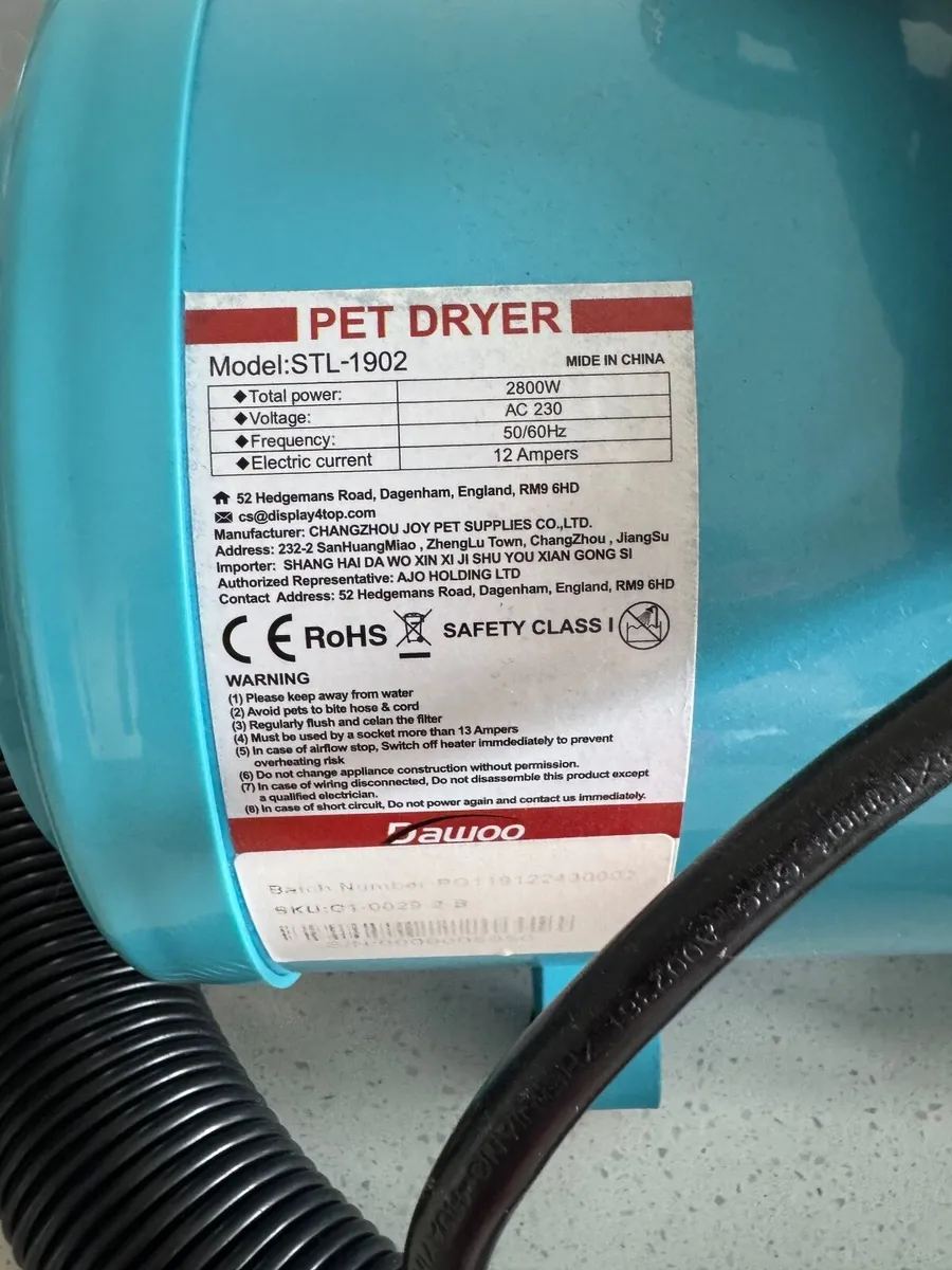 High-Power Pet Dryer – Model STL-1902 (2800W) - Image 3