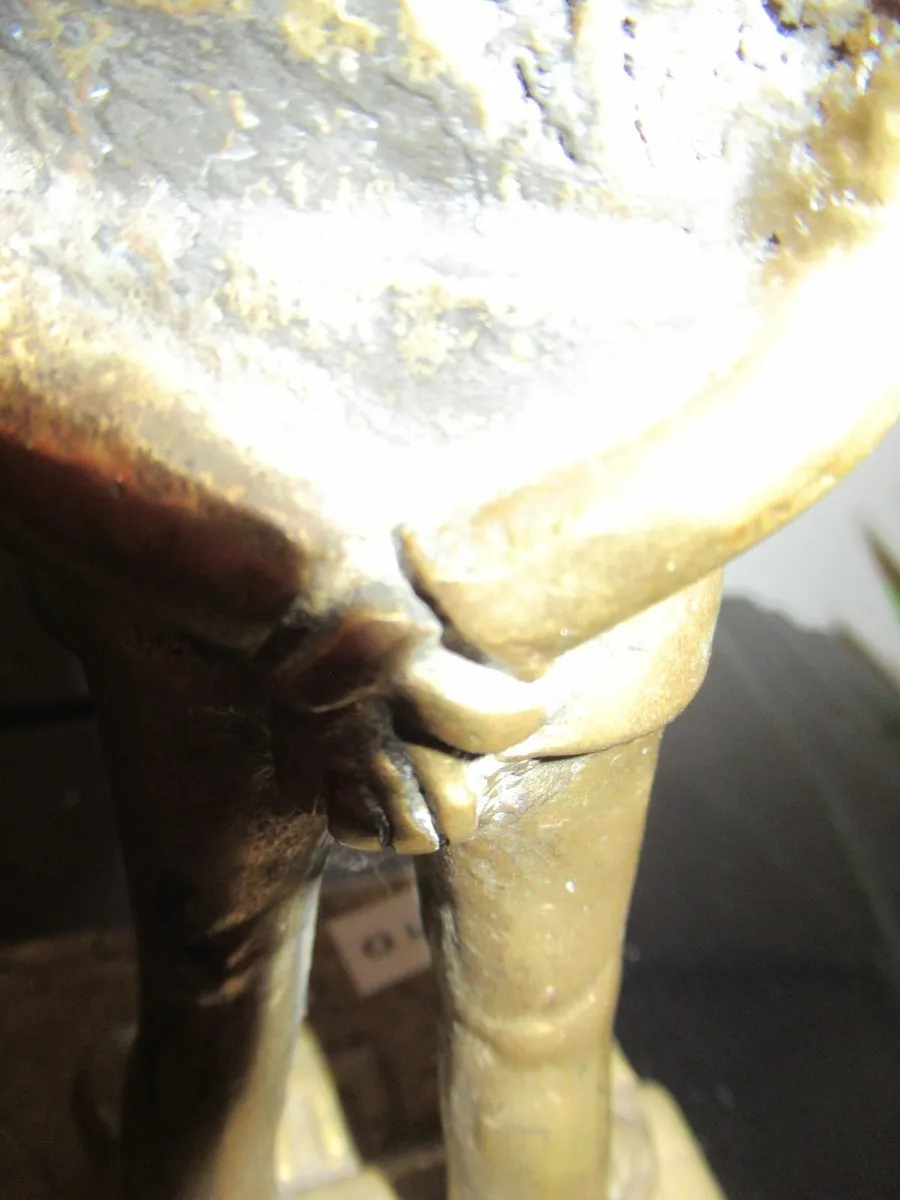 antique vintage Brass figurine RARE ornament - Image 2