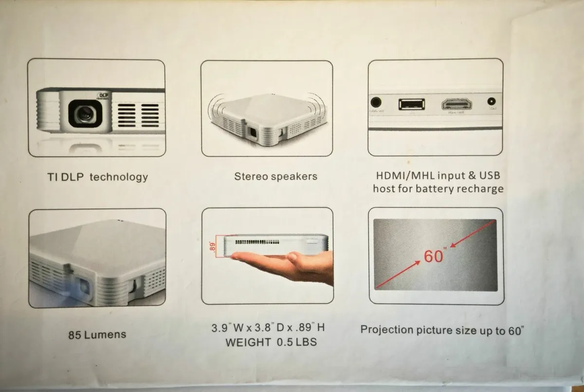 Mini portable HDMI DLP projector - Image 4