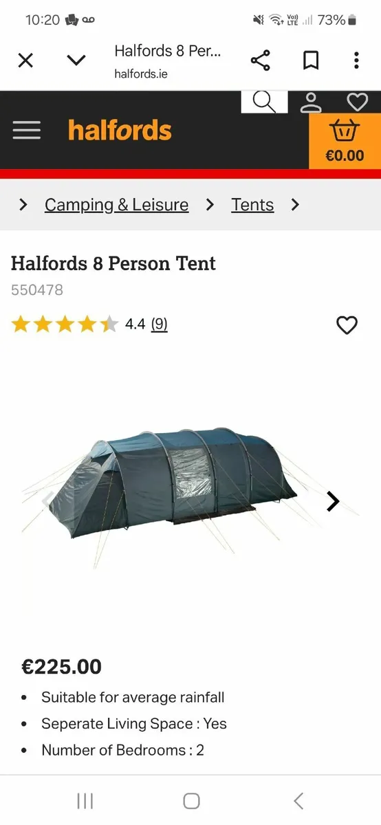 8 person tent - Image 1