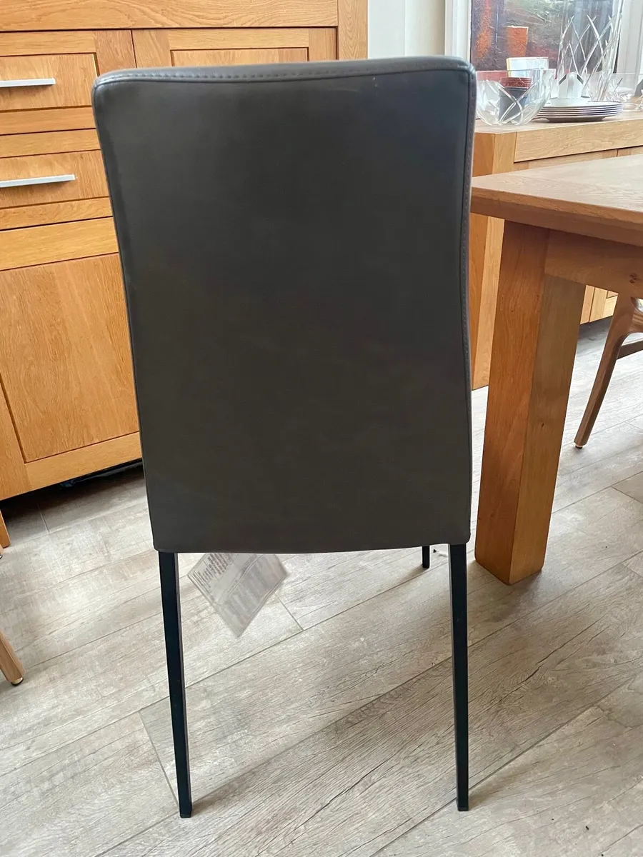 Set of four Italian dining chairs - Slate Grey - Image 2