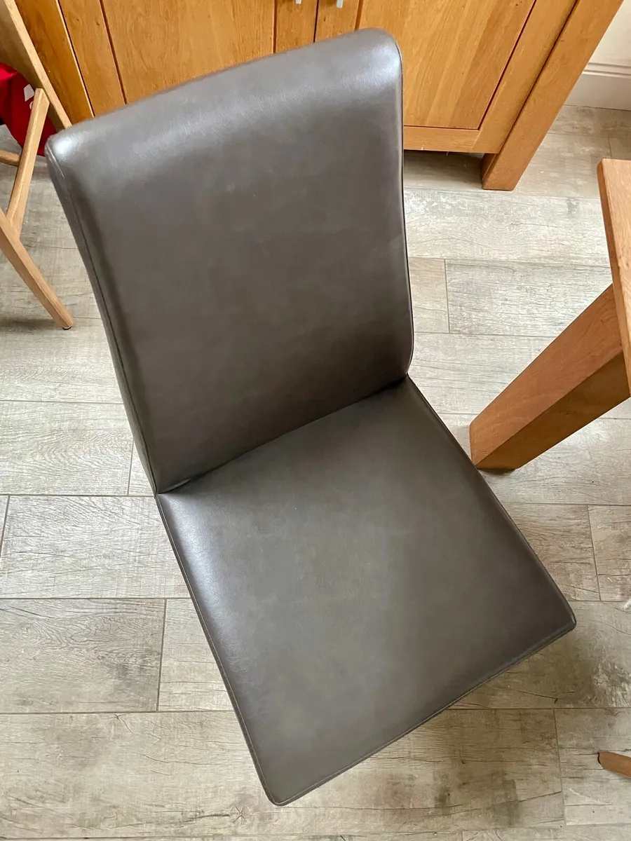 Set of four Italian dining chairs - Slate Grey - Image 3