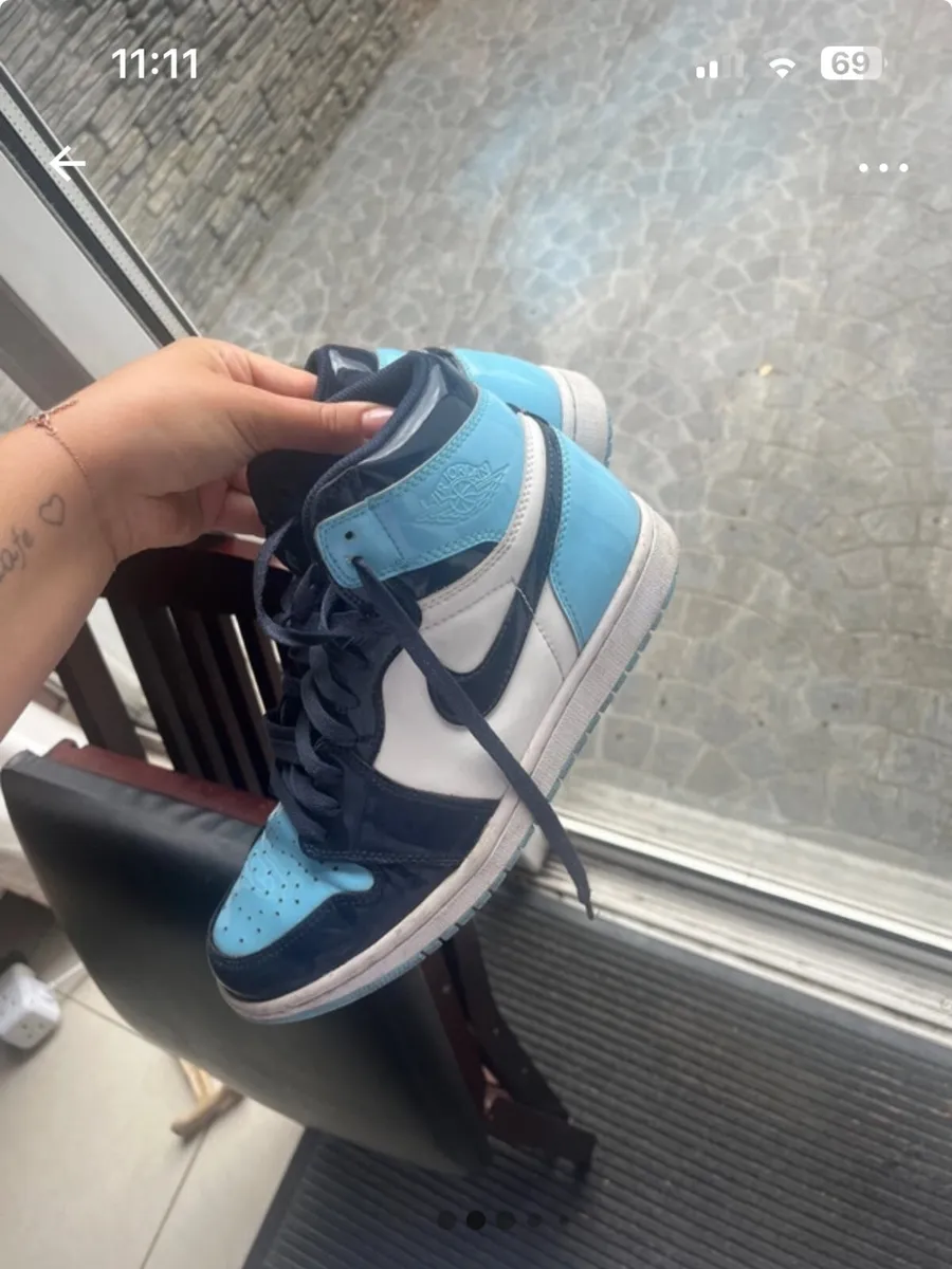 Jordan 1 Retro High UNC Patent (Women’s) - Image 2