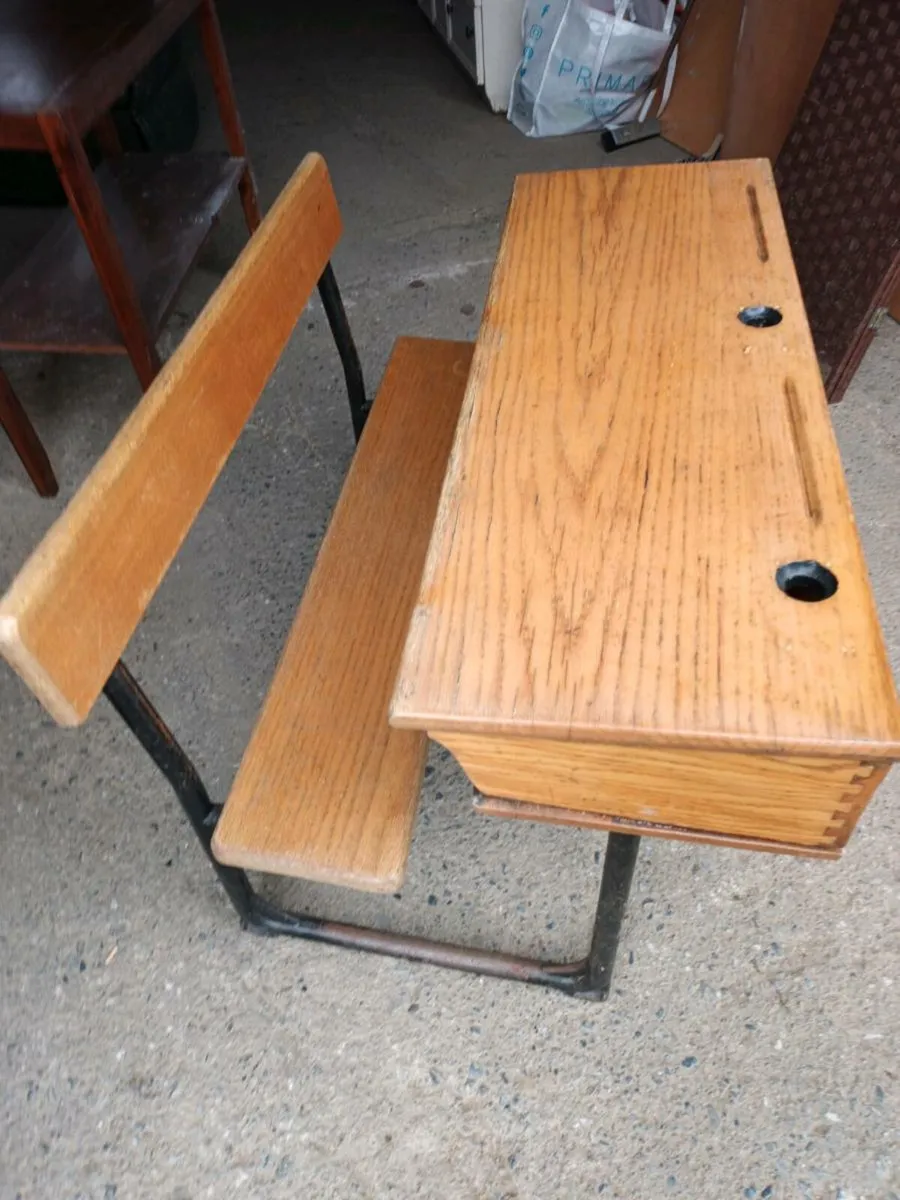 Vintage School Desk - Image 1