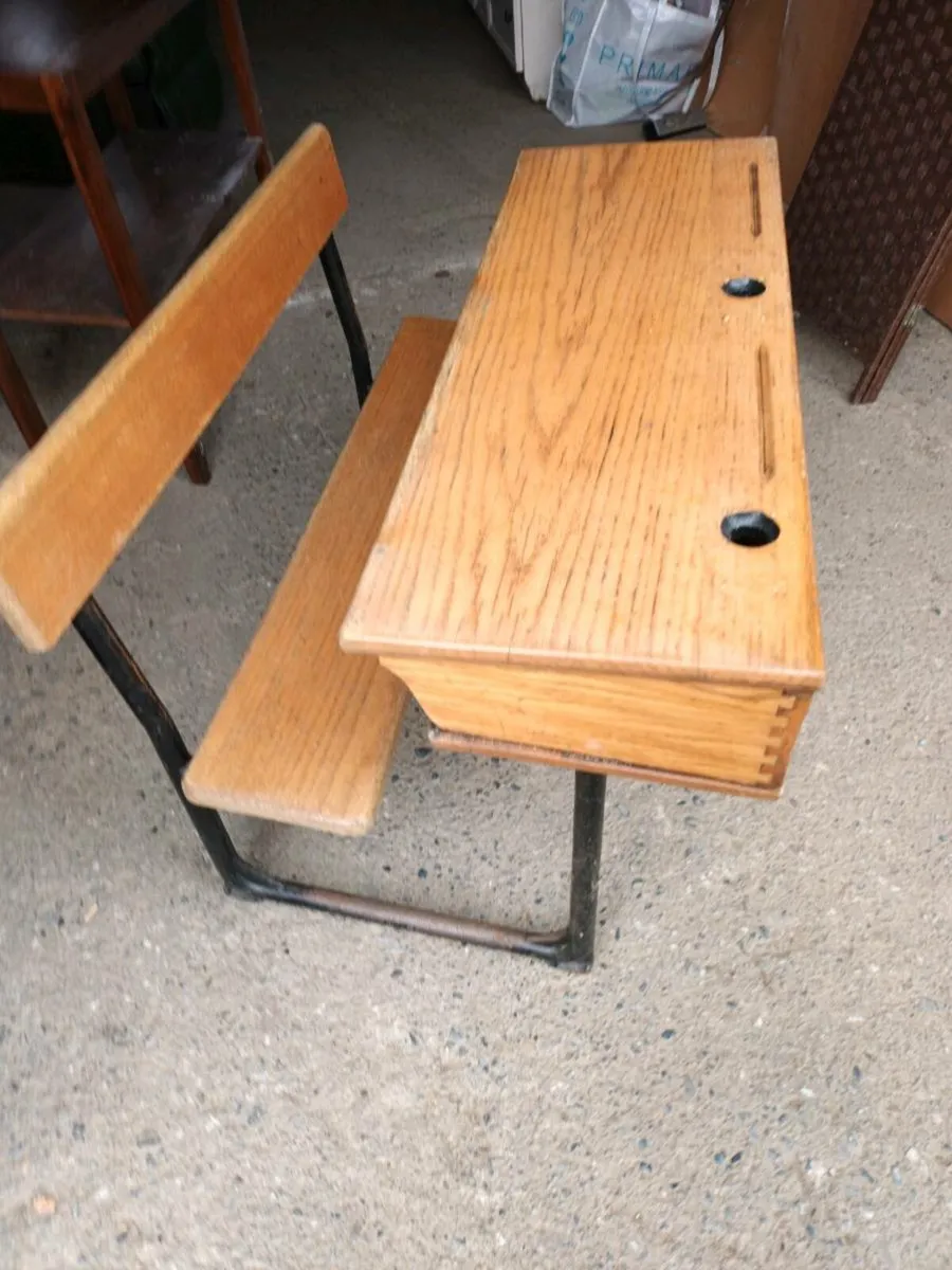 Vintage School Desk - Image 2