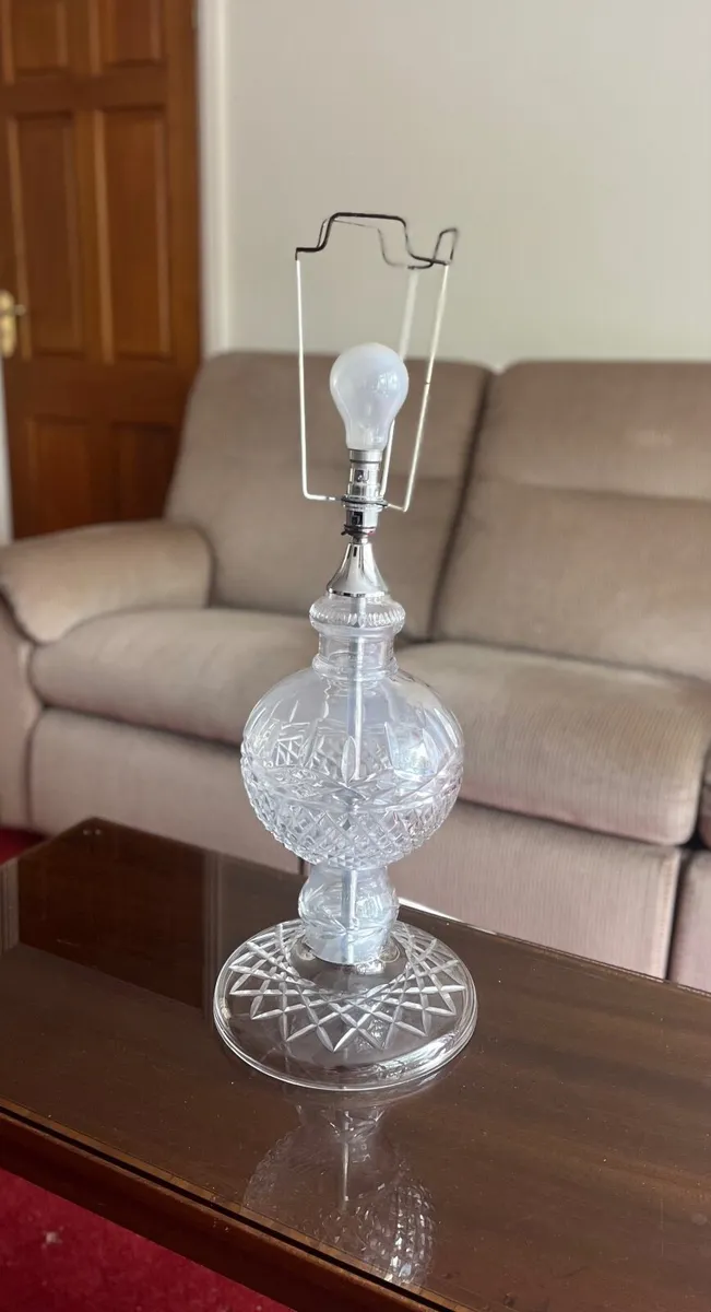 Crystal Lamp - Dublin or Galway crystal - Image 2