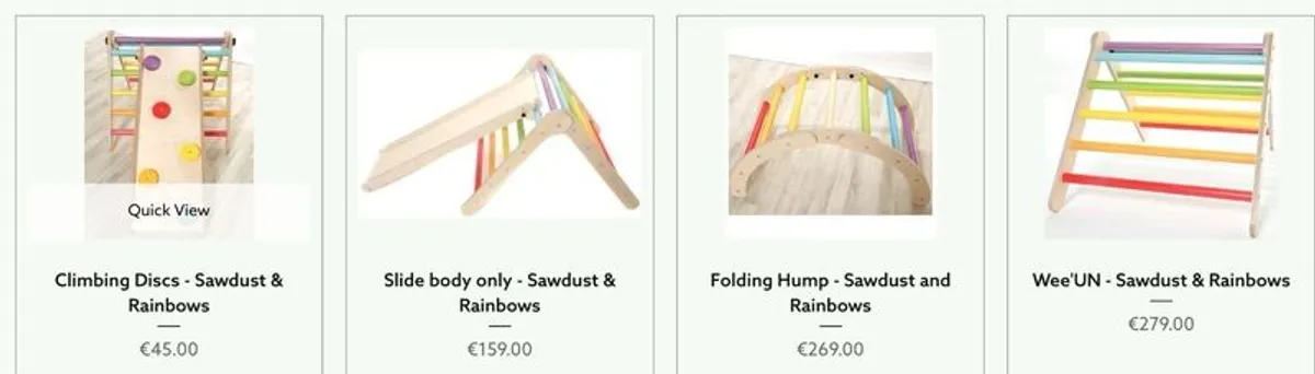 Toddler Wooden Climbing Frame - Image 2
