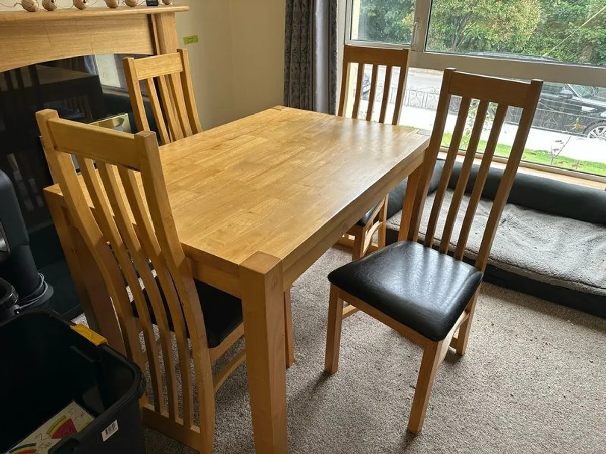 Dining Table & 4 Chairs - Image 1